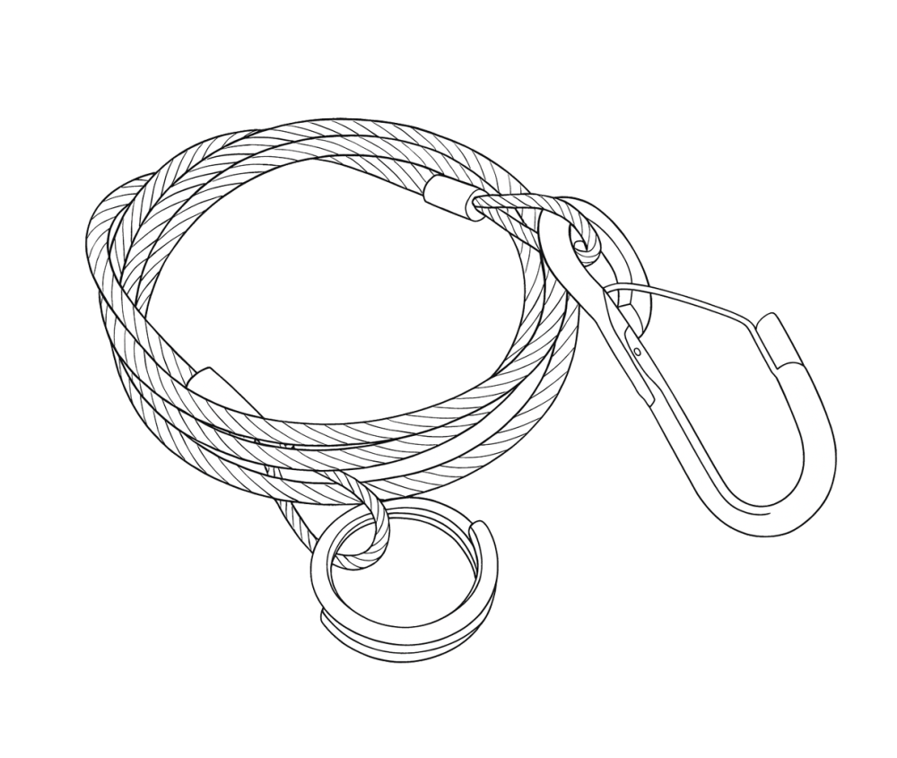 Fixer correctement le câble de rupture de la remorque