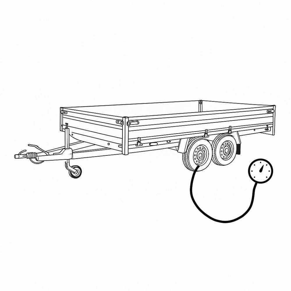 Reifendrucktabelle für Anhänger