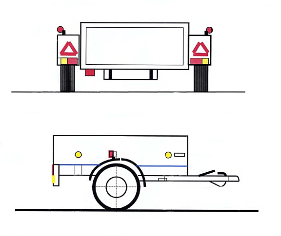 Beleuchtungsvorschriften für Anhänger