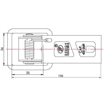 Fermeture excentrique avec étrier rond 5mm SPP 008000241