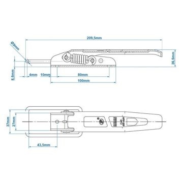 Exzenterverschluss mit Rundbügel 5 mm
