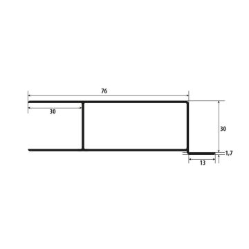 Fermetures à levier enc. ALU 25mm, dr.,180° 008000328