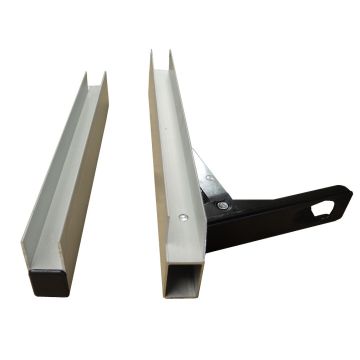 Fermetures à levier encastré ALU 25mm, droit 008000413