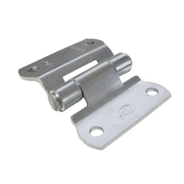 Scharnier L  75  B 60  H 20.5mm, verz., versetzte Version