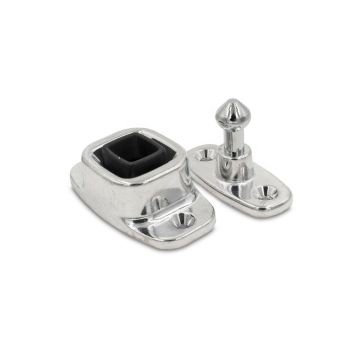 Arrêt de porte « SET » tenon Ø 17, AIMg poli