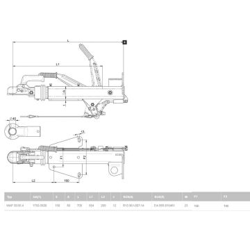 Timon WAP: 35/35.4 jusqu'à 3500kg, 150kg