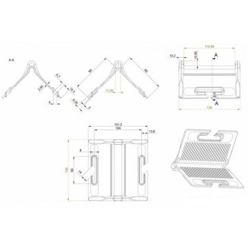 Kantenschutzwinkel, Kunststoff schwarz 013000337