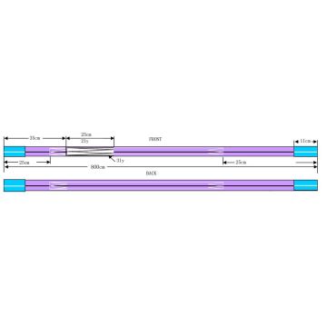 Hebegurte 1to, L=  8m, B= 30mm