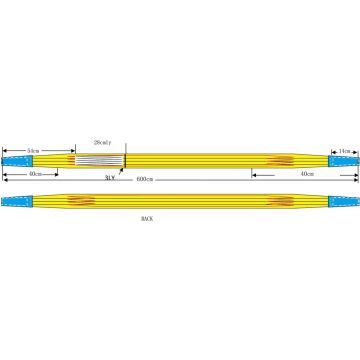 Hebegurte 3to, L=  6m, B= 90mm