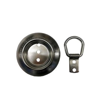 Anneau d'arrimage apparent, en forme d'assiette,