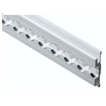 Airlineschiene Alu eckig eloxiert (Panzerschiene)