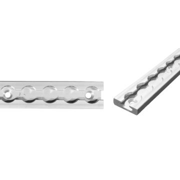 Airlineschiene Alu eckig B 34 eloxiert 013010061