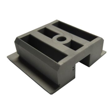 Airlinekunststoff-Endstück, eckig, blau