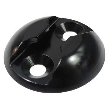 Point fixation pour rail airline, aluminium noir