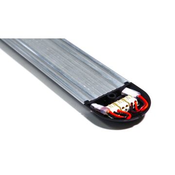 Airlineschiene Alu rund mit LED-Stripes