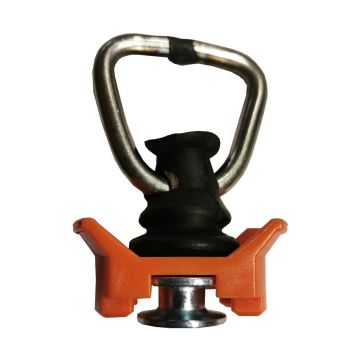 Airlinebeschlag mit Ring, orange