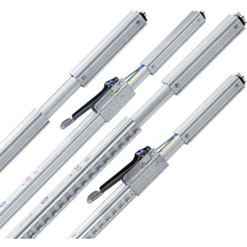 Barre de serrage avec rail airline 1500-1950mm, Ø 19mm