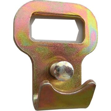 Crochet plat seul 25mm avec protection