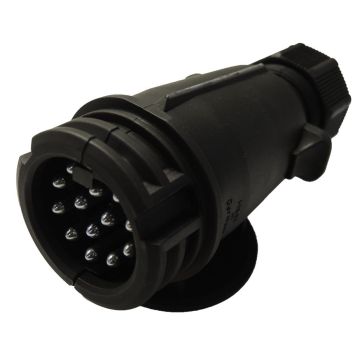 Fiche mâle 13-pol plastique, enveloppe plier, enfichable