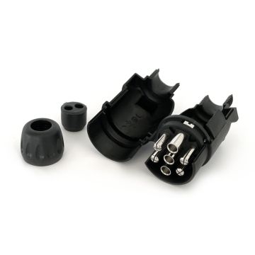 Fiche  7-pol plastique, (Aspöck)