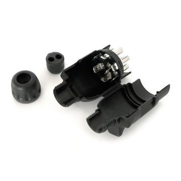 Fiche  7-pol plastique, (Aspöck)