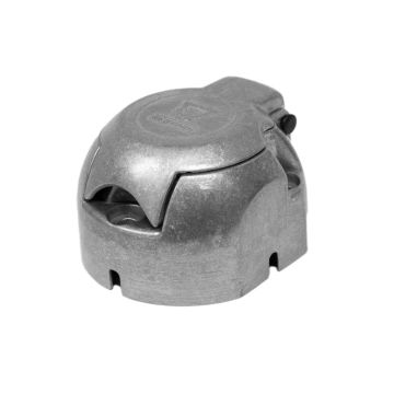 Steckdose 7-pol Alu oval  Jaeger, Höhe 50mm