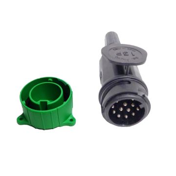 Fiche mâle 13-pol plastique, pivotant (Menbers) 014000133