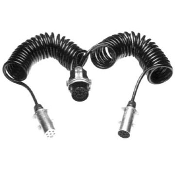 Spiralkabel 15-pol. 4000mm auf 2x 7-pol. 24 V