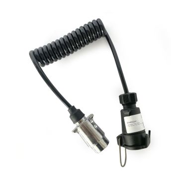 Spiralkabel  7-pol Länge 1000mm, Arbeitslänge 0.6m