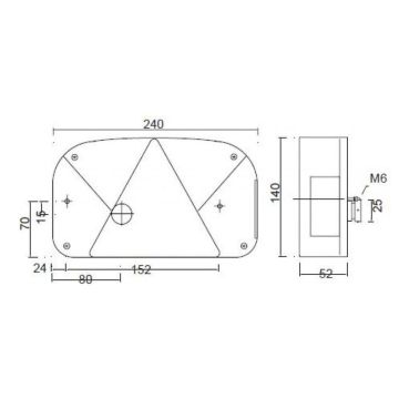 Schlussleuchte Multipoint II links   12V