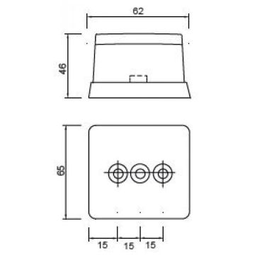 Feu de position 12V blanc  ( 40.111.013 )