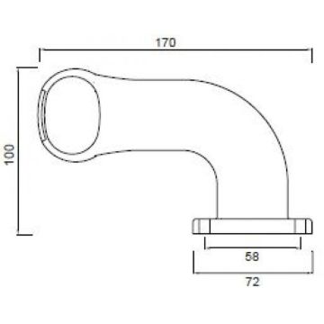 Feu de gabarit Aspöck Superpoint 2  12-24V  droit