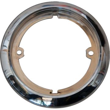 Anneau enjoliveur chromé/blanc