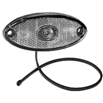 LED Positionsleuchte Flatpoint II weiss 12V 014000451