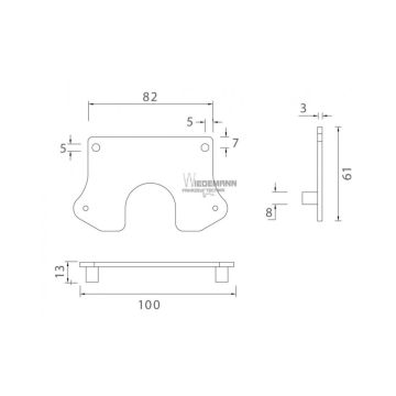 Support pour Flatpint II droit
