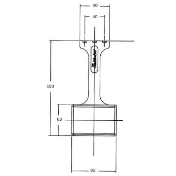 Rückstrahler weiss 85 x 50mm