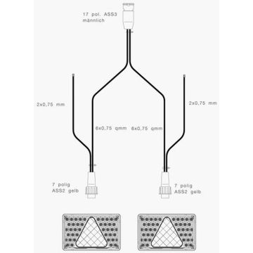 Aspöck câble de distribution, 9 m