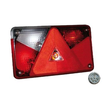 Feu arrière Multipoint V gauche 8-pol