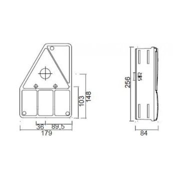 Feu arrière Earpoint 1 gauche 5-pol