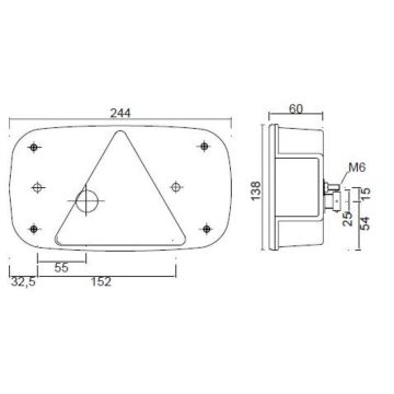 Schlussleuchte Multipoint III (1) rechts  (40.229.213)  12V