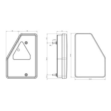 LED Schlussleuchte Fristom FT-277-2  12V  rechts