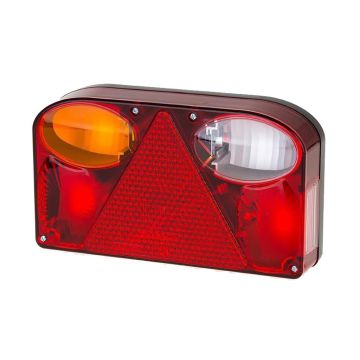 Schlussleuchte Fristom FT-088-12,  links mit Gummitülle 12-24V