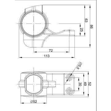 LED Umrissleuchte Fristom FT-140 WL 12/24V  links