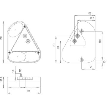 Ersatzglas Fristom FT-077 / Jokon  links (N)