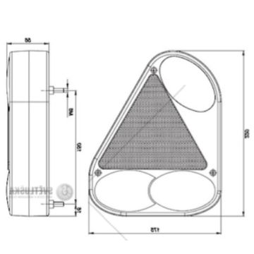 Ersatzglas Fristom FT-077 / Jokon  links (N)