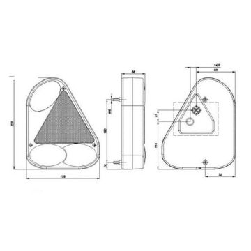 Schlussleuchte Fristom FT-077 rechts