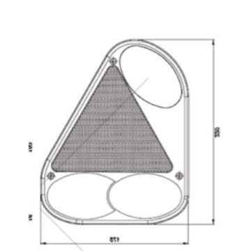 Ersatzglas Fristom FT-077 links
