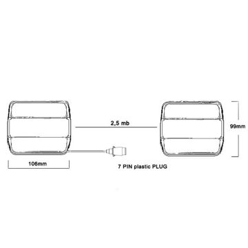 LED Beleuchtungseinheit 12/24V  7.5m 014001854