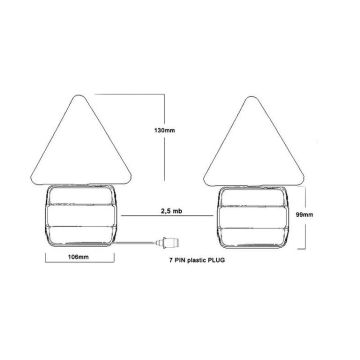 LED installation d'éclairage 12/24V  7.5m