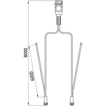 Aspöck Jokon Anschlusskabel, 13-pol  8m